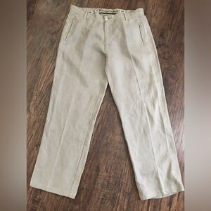 Europann tan linen casual vacation pant 46
